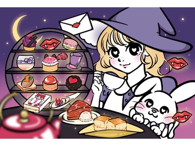 イラストレーターOmochiとフォションホテル京都が不思議の国のティーパーティーへ誘うハロウィンアフタヌ...