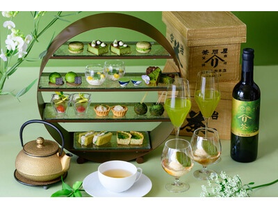 辻利兵衛本店とフォションホテル京都によるコラボ抹茶アフタヌーンティー“FAUCHON Meets Matcha”第2弾が4月27日(月)から提供開始。レストランでは抹茶ペアリングディナーイベント開催。
