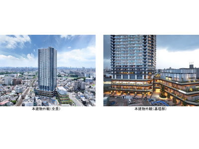 エリア最高層(※1) 39階建 十条駅前「住宅・商業・公益」一体複合施設『J& ＴERRACE（ジェイトテラス）』新築分譲マンション『THE TOWER JUJO（ザ・タワー十条）』竣工