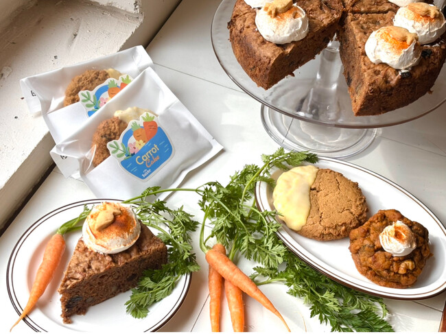 100%プラントベースのovgo Baker、大人気キャロットケーキがシリーズ化。3/15より春限定イースタースイーツが登場