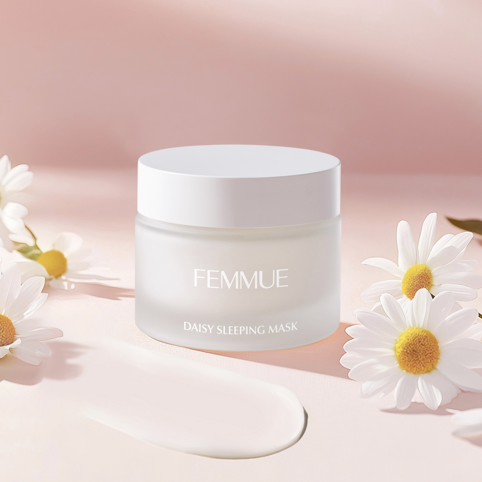 【FEMMUE】紫外線を浴びた春夏の肌に、うるおいと冴えた透明感を一晩で宿す、デイジーのスリーピングマスクがバージョンアップして限定登場。