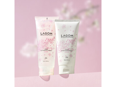 【LAGOM】透明感あふれるサクラの香りを楽しむ、至福の洗顔タイム。ラゴムの洗顔アイテムに、限定の香りが登場。