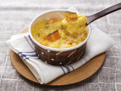 アレルギーがあっても楽しめる「米粉ショートパスタのかぼちゃグラタン」　注文受付2月23日(月)から