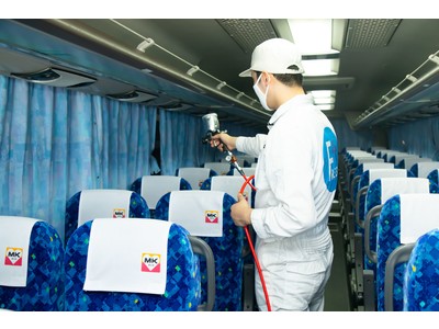 光触媒のリーディングカンパニーONE バス事業を展開する「MK観光バス」に光触媒コーティングFRESHION（フレシオン）の施工を実施
