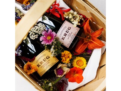 クリュッグ×単一食材 プログラム 2024年のテーマは「KRUG×FLOWER」