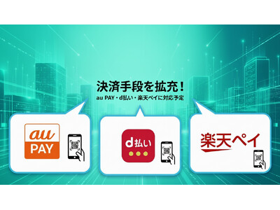 DENNOU PARK」キャッシュレス決済を大幅拡充-au PAY・d払い・楽天ペイ