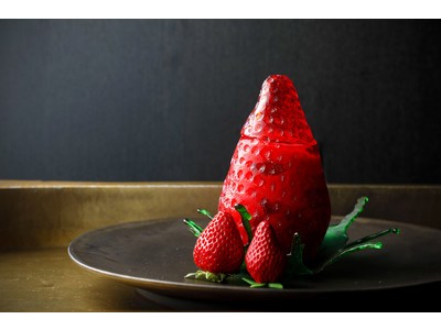 【アマン京都】苺を味わいつくすアートのような飴細工の器の8重層パフェ「苺 Art of Strawberry」と春を満喫する「苺と桜のアフタヌーンティー」 期間限定販売