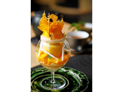 【アマン京都】芳醇なマンゴーと京都のエッセンスが奏でるアートのようなマンゴーパフェ「The Art of Mango」