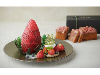 【アマン京都】アートのような飴細工の器に閉じ込めた苺パフェ「The Art of Strawberry」