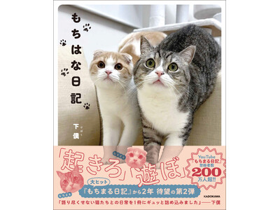 ギネス記録を持つ人気猫もちまるに、弟はなまるを迎えた写真集が登場！ かわいさ2倍、楽しさ2倍、面白さ2倍...