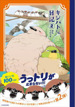 プレスリリース「総いいね100万超！ うっトリが止まらない！ いま最注目の鳥マンガ第2弾『キジバトくん日記２』2025年10月20日（月）発売！」のイメージ画像