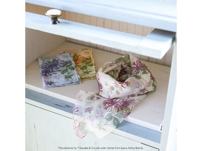 服飾雑貨メーカー川辺株式会社　スカーフとしてもハンカチとしても使える！UV対策アイテムの新柄が登場！