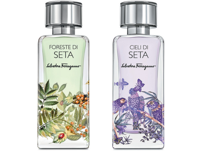 フェラガモのアイコニックなコレクション「ストリエ ディ セタ」に2つの新しいフレグランスが登場