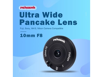 【新発売】Pergear 10mm F8 超薄型パンケーキ魚眼レンズ