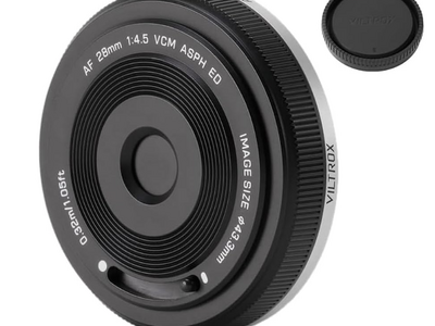超軽量広角単焦点レンズ「VILTROX AF 28mm F4.5」、Zマウント対応で新発売