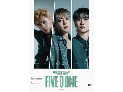 デビュー20周年を記念『2025-26 FIVE O ONE:20th Anniversary World Tour in JAPAN』大阪公演開催決定！