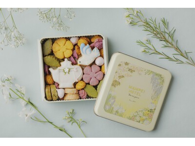 【万平ホテル】 大正時代から続く“花柄メニュー”をデザインしたクッキー缶が新登場　「万平ホテルフラワーク...