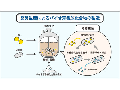 発酵生産*1によるバイオ芳香族化合物「没食子酸」の販売開始、工業的に重要な化学素材を安定供給へ