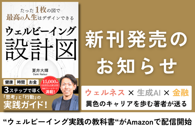 プレスリリース「【新刊】15,000超の文献を研究したウェルビーイングの全貌を１冊に―482ページで体系化した実践書『ウェルビーイング設計図』が新発売！」のイメージ画像