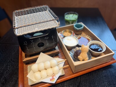 谷中銀座の和カフェ「八三六」に、自分で焼いて楽しむ新商品「だんごあそび」が登場【9月15日(火)スタート】