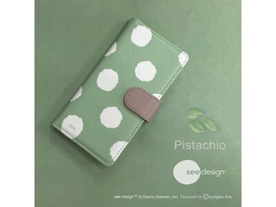 大胆なパターンとカラフルな色が特徴的なテキスタイルデザイン「see design(TM)（シーデザイン(TM)）」の手帳型スマホケースがシンクイノベーション株式会社より発売されます！