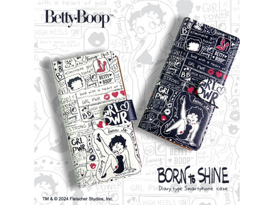 アメリカ生まれのキュートなキャラクター「Betty Boop(TM)（ベティー ブープ(TM)）」の手帳型スマホケースがシンクイノベーション株式会社より発売されます！