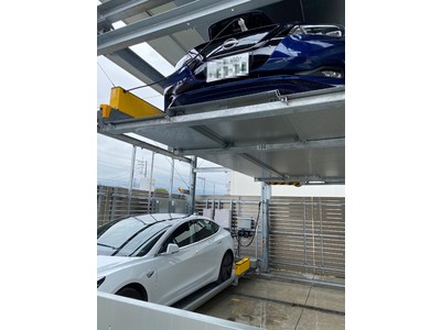 EV充電サービスを手がけるユアスタンド、ニッパツパーキングシステムズ製機械式駐車場の全パレット対応EV充電器を設置開始！