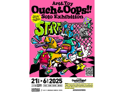 香港で大人気！“痛い＆うっかり”な瞬間をユーモアたっぷりに切り取るソフビトイクリエイター「Ouch & Oops!!」初の個展が東京原宿SOMSOC GALLERYで6月21日～7月6日に開催。