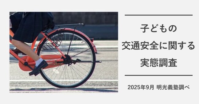 ヘルメット着用はまだ“習慣化”せず　常時着用は約4割にとどまる　明光義塾調べ「子どもの交通安全に関する実態調査」