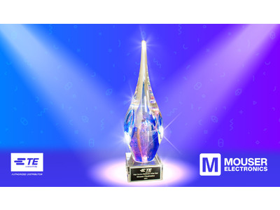 マウザー、TE Connectivityよりグローバル高品質サービス・ディストリビュータ・オブ・ザ・イヤー賞を受賞