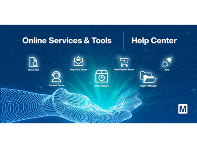 オンラインサービス＆ツール、ヘルプセンターでマウザーの最新製品検索が簡単に