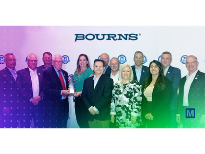 マウザー、Bournsの2021年度グローバルeコマース・ディストリビュータ・オブ・ザ・イヤーを受賞