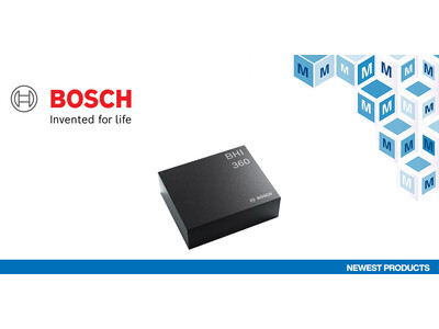 マウザー、Boschの「BHI360 プログラマブルIMUスマートセンサー