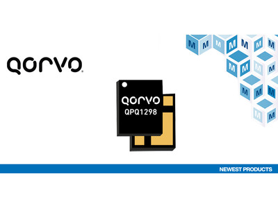 マウザー、Qorvo(R)社製Sub-Band 41 5Gネットワークインフラ用QPQ1298高性能BAWフィルタの取り扱いを開始