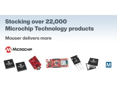 マウザー、Microchip Technologyの最新製品を含む幅広い製品の取り扱いを開始