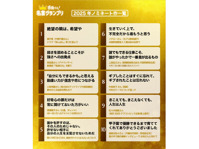 『あんぱん』の名言「絶望の隣は、希望や」ほか、イチロー選手、黒柳徹子さんら名言がノミネート！2025年「感動した！」コトバは？第9回「名言グランプリ」開催！