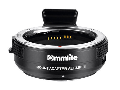 キヤノンEFレンズ → マイクロフォーサーズ変換用 電子マウントアダプター「Commlite CM-AEF-MFT II」発売