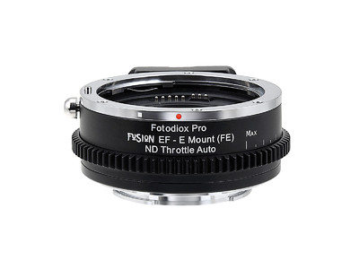 Fotodiox EF-SNE-FSN-NDT（キヤノンEFマウントレンズ → ソニーＥマウント変換）可変式ND内蔵 直販限定 発売