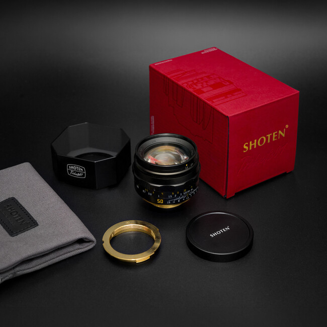 1950�N��̍��YF1.1�����Y�ւ̌h�ӂ��A����̈�{�ɁBSHOTEN���̌��������Y�uTRIBUTE 01 - LTM50mm f/1.1�v�̔��J�n