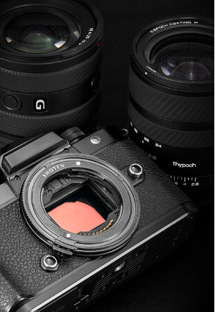 ���C�ɓ����E�}�E���g�����Y���ANikon Z �ł��B�킸����3mm�̓d�q�}�E���g�A�_�v�^�[�uSHOTEN ETZ�v����