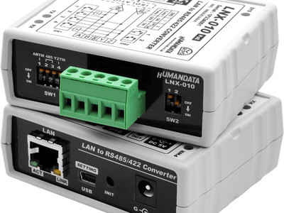 RS-485/422 LANコンバータ　高速通信対応 MAX 4Mbps　LNX-010/LNX-010eを発売