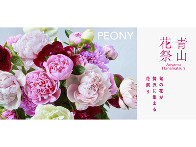 全国の青山フラワーマーケットが旬の「芍薬（シャクヤク）」でいっぱいに。史上最多の80店舗以上で青山花祭を開催！