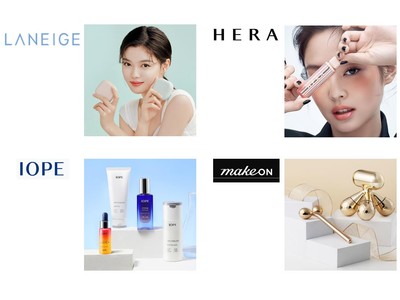 韓国を代表するコスメ・美容グループ企業アモーレパシフィック「LANEIGE」 「HERA」 「IOPE」 「MAKEON」の人気4ブランド Amazon公式ショップを開設