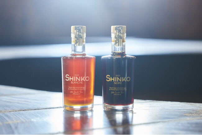 醤油×ワイン、日仏発酵技術の新境地フランス産醤油「SHINKO NOIRE」「SHINKO BLANCHE」2025年版が、醤油の日（10月1日）に日本解禁！