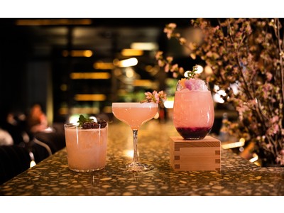 全国各地、ホテルのバーで桜のカクテルと楽しむ“お花見” 。「THE LIVELY」東京・大阪・福岡の3施設に併設するバーで、桜をテーマにした春限定カクテルが2022年3月9日より新登場。