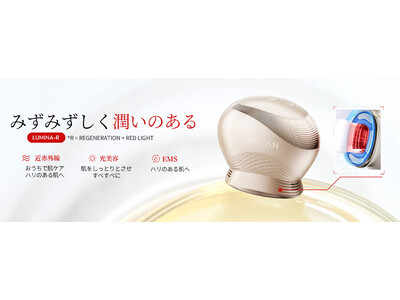肌周期28日間に合わせて本格アプローチ！弾力感をサポートする近赤外線美顔器「ANLAN LUMINA-R（ルミナ アール）」