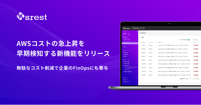AWSコストの急上昇を早期検知する新機能をリリース、無駄なコスト削減で企業のFinOpsにも寄与