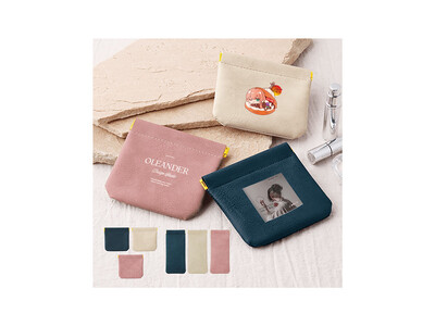 バネ口ポーチを1個からオリジナルで作成・印刷！新登場ヴェアリー・イージーオープンスリムポーチをME-Q（メーク）にて販売開始！