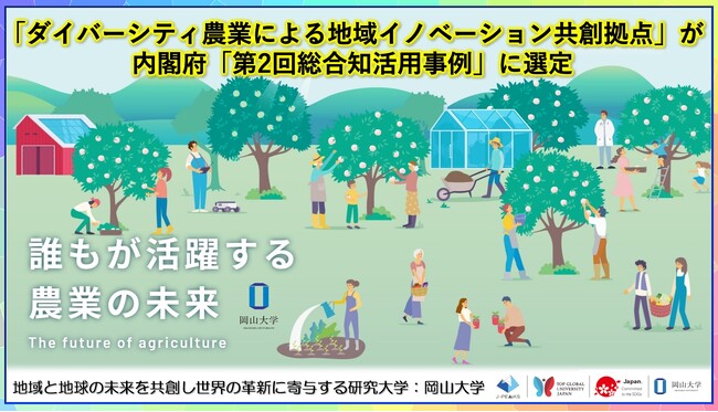 【岡山大学】「ダイバーシティ農業による地域イノベーション共創拠点」が 内閣府「第2回総合知活用事例」に選定