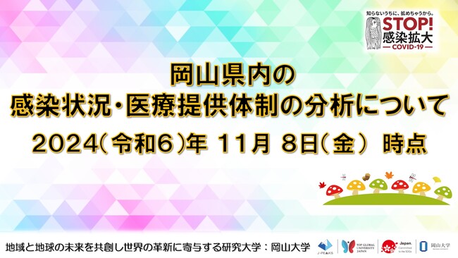 【岡山大学】岡山県内の感染状況・医療提供体制の分析について（2024年11月8日現在）